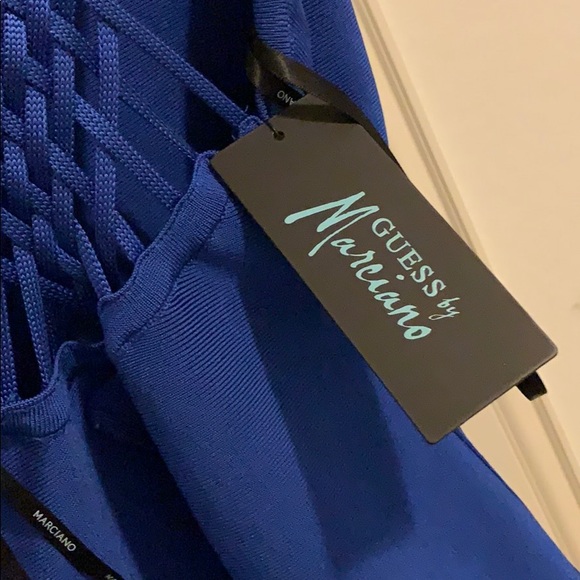 Bandage blue mini dress - Picture 3 of 3